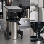 BUNN SmartWAVE® 39900.0006 Automatic-Fill Coffee Brewer, Low-Profile Wide-Base, 1.9 L Thermal Carafe, 3.9 gal/hr, 120V