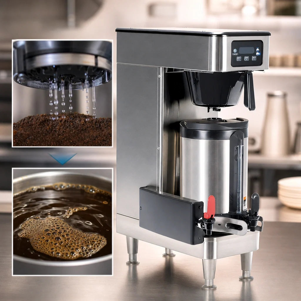 BUNN Infusion Series® 51100.0103 Automatic-Fill Coffee Brewer, Single, 1–1.5 Gallon Batches, Programmable Digital Controls, Stainless Steel