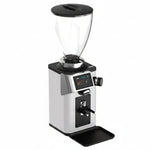 Coffee grinder with a clear container on a white background