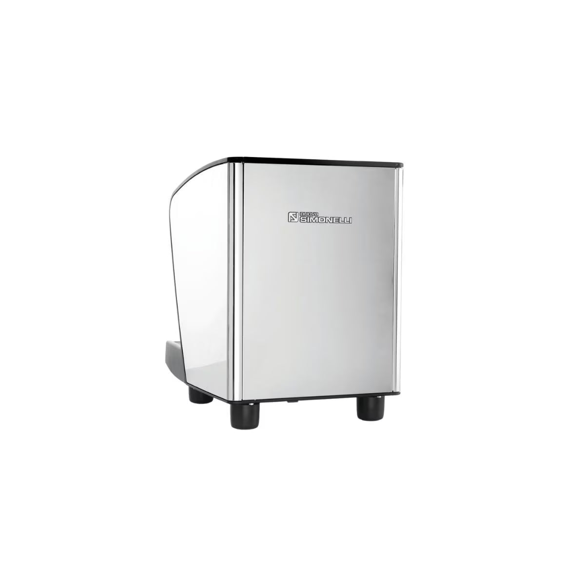 A stainless steel countertop Nuova Simonelli Musica espresso machine, shown against a plain white background.