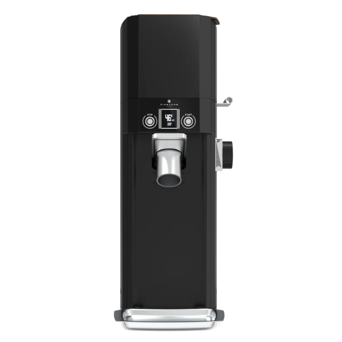 Siberian Digital Coffee Grinder front view in black