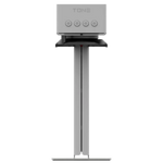 A modern TONE coffee brewer device on a slim black stand, shown against a solid white background.