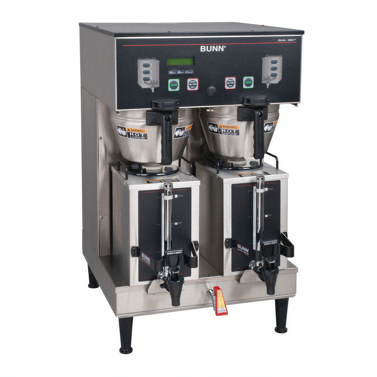 BUNN 35900.0010 Dual Satellite Coffee Brewer, 96-192 oz Batch Capacity, 18.9 gal/hr, Digital Controls, Includes 2 GPR Servers