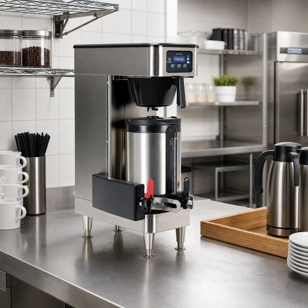 BUNN Infusion Series® 51100.0103 Automatic-Fill Coffee Brewer, Single, 1–1.5 Gallon Batches, Programmable Digital Controls, Stainless Steel