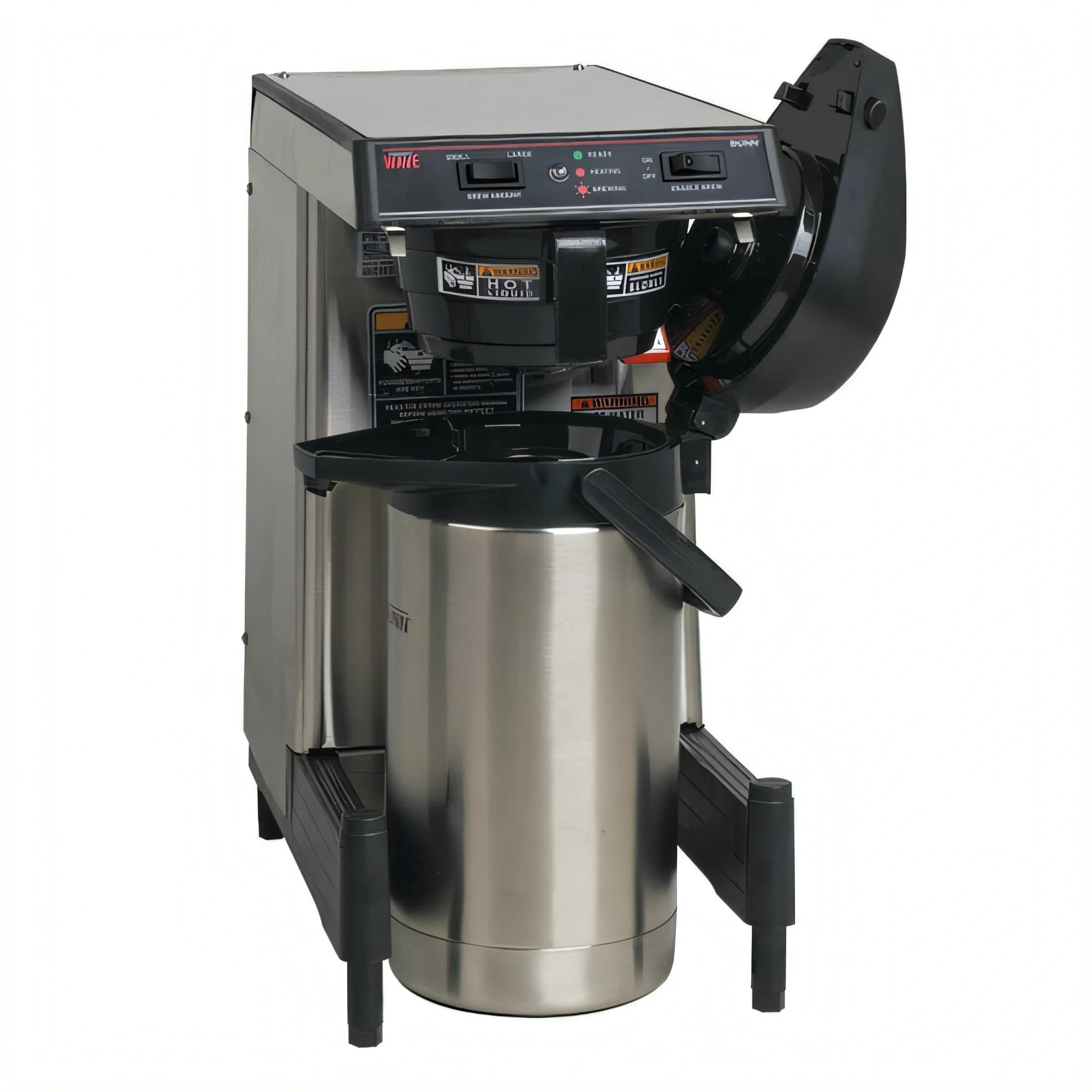 BUNN SmartWAVE® 39900.0006 Automatic-Fill Coffee Brewer, Low-Profile Wide-Base, 1.9 L Thermal Carafe, 3.9 gal/hr, 120V