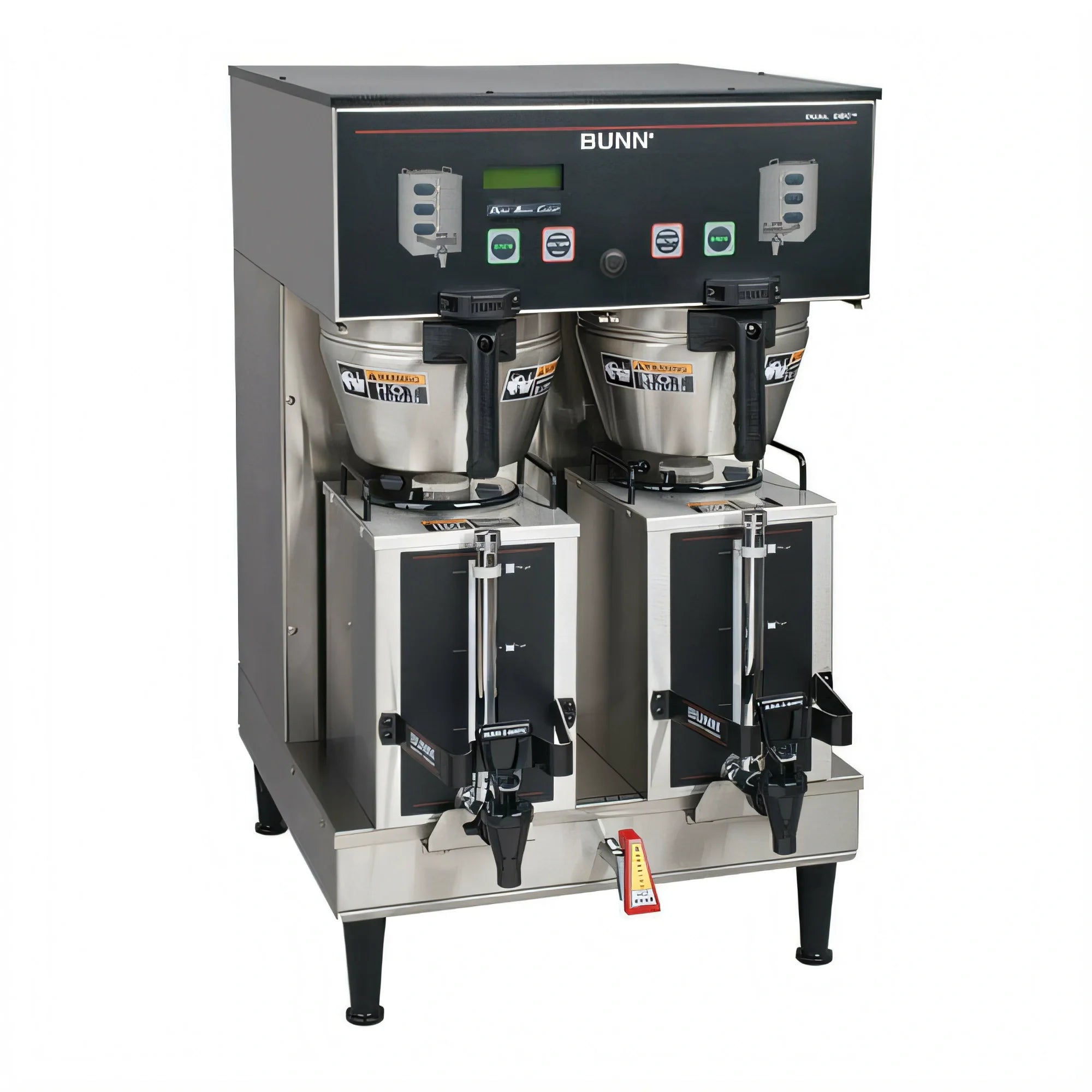 BUNN 35900.0010 Dual Satellite Coffee Brewer, 96-192 oz Batch Capacity, 18.9 gal/hr, Digital Controls, Includes 2 GPR Servers